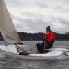 Finnjollesegling på Ekoln i november 2014