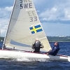 Provsegling av Finnjolle